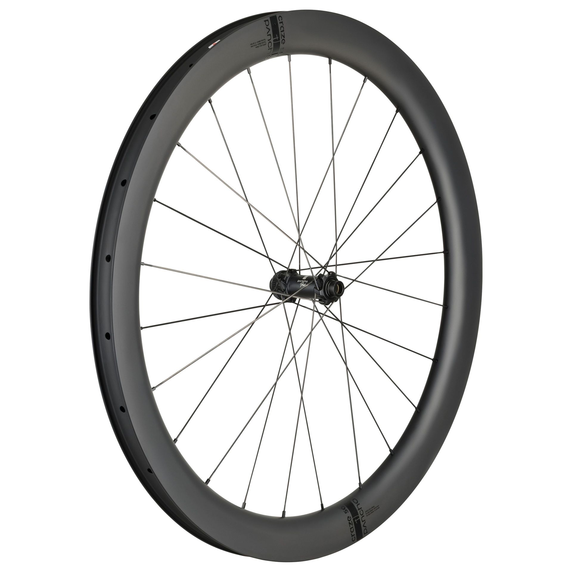 Panchowheels-Panchowheels Vorderrad Craze 50 Carbon 700c / DT Swiss 240 Centerlock, 100/12mm_PW446-VRCL12_