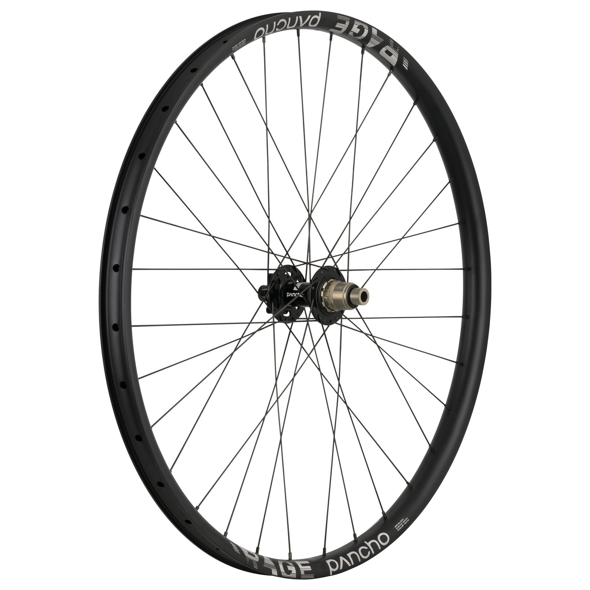 Panchowheels-Panchowheels Hinterrad Rage 27.5" / Pancho Nabe 6 Loch, 148/12mm Boost, _PW137-HR6LXDBOOST_