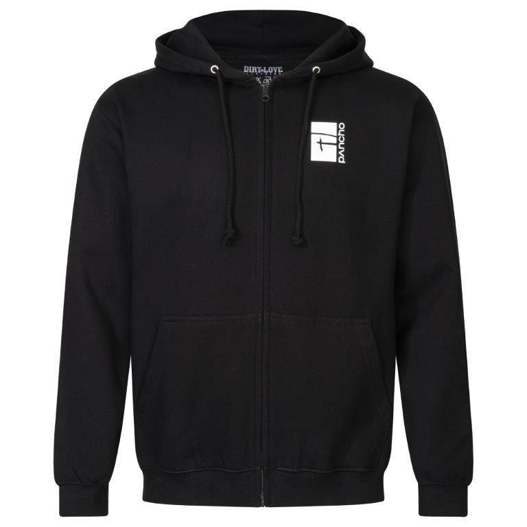 Panchowheels x Dirt Love Zip Hoodie, Men, black