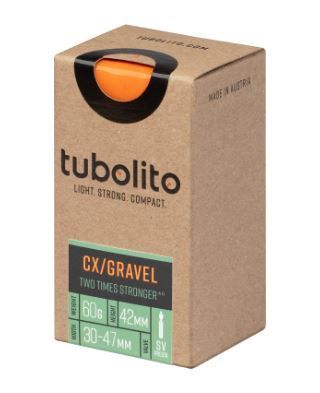 Tubolito-Tubolito Super Light Schlauch, S-Tubo, CycloCross/ Gravel-All SV 42mm orange,_33000054_