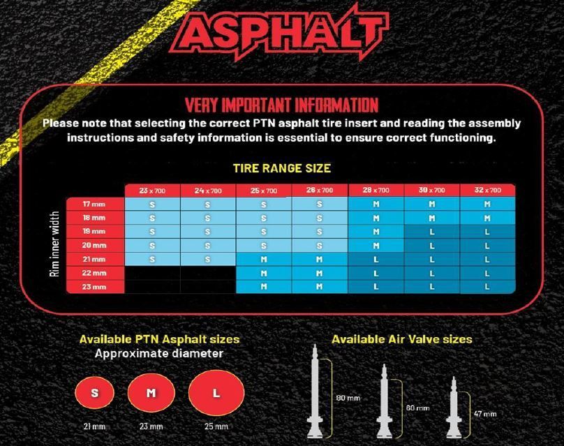 Pepi´s Tire Noodle, ASPHALT - 2 Stk. inkl. Lufty Ventilen